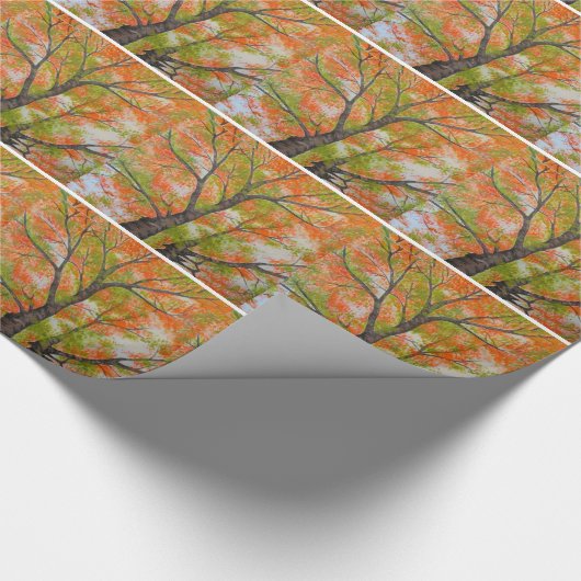 FLAMME DER FARBE GESCHENKPAPIER (Ecke)