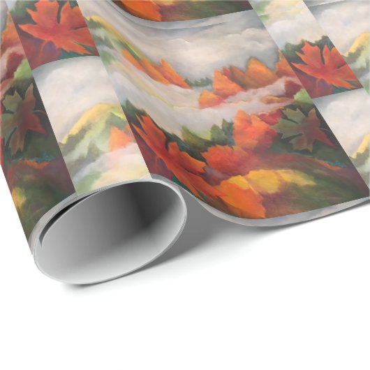 Flamme der Farbe Geschenkpapier (Rolleneckpunkt)