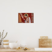 Flamme des Glaubens – Sankt Peter Damian Poster (Küche)