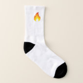 Flamme Emoji Socken (Links - Innen)