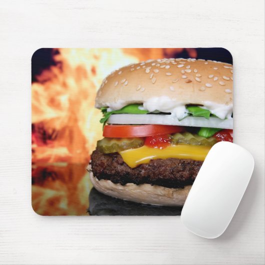 Flamme gebratenes Mousepad (Mit Mouse)