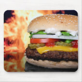 Flamme gebratenes Mousepad (Vorne)