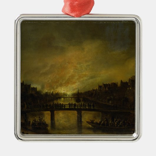 Flamme in Amsterdam Ornament Aus Metall (Vorne)