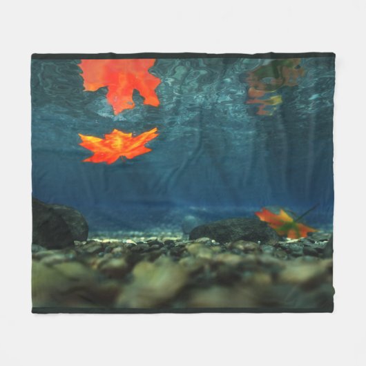 Flamme in der Wasserrutsche Fleecedecke (Vorderseite (Horizontal))