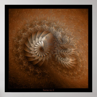 Flamme Nr. 9 Poster