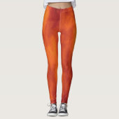 Flamme Orange Leggings (Vorderseite)