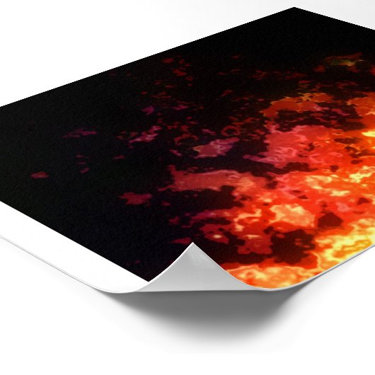 Flamme Poster (Ecke)