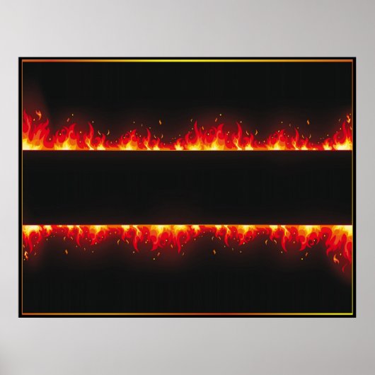Flamme Poster (Vorne)