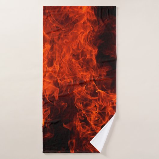 Flamme schwarz heiß badehandtuch (Badehandtuch)