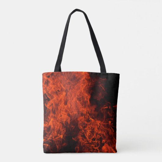 Flamme schwarz heiß tasche (Rückseite)