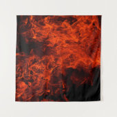 Flamme schwarz heiß wandteppich (Vorderseite (Horizontal))