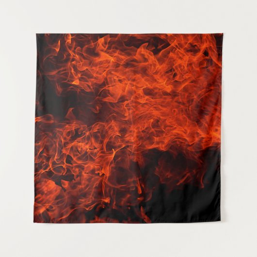 Flamme schwarz heiß wandteppich (Vorderseite (Horizontal))