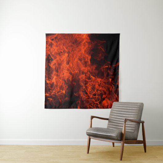 Flamme schwarz heiß wandteppich (Beispiel)