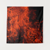 Flamme schwarz heiß wandteppich (Vorderseite)