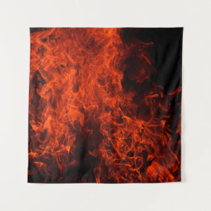 Flamme schwarz heiß wandteppich