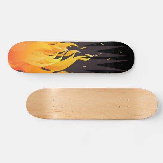 Flamme Skateboard (Horizontal)