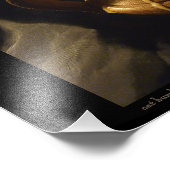 Flamme und Rauch von Kerzen Fotodruck (Ecke)