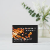 Flamme Visitenkarte (Stehend Vorderseite)