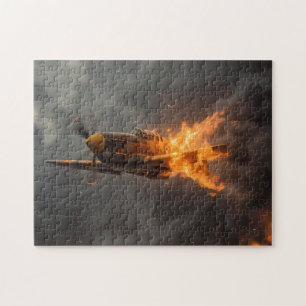 Flammen am Himmel: Der Aufstieg einer Spitfire Puzzle