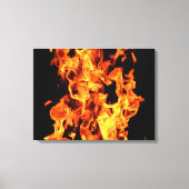 Flammen auf Leinwand Kunstdruck (Vorderseite)