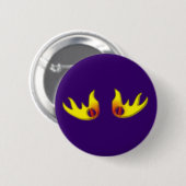 Flammen Augen flames eyes Button (Vorne & Hinten)