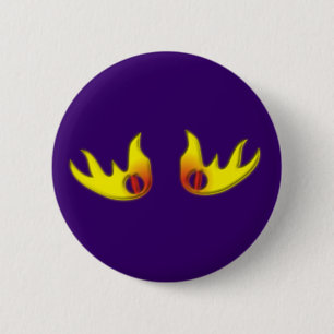 Flammen Augen flames eyes Button