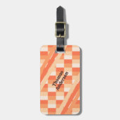 Flammen aus einer Kerze gestrichen Gepäckanhänger (Vorderseite vertikal)