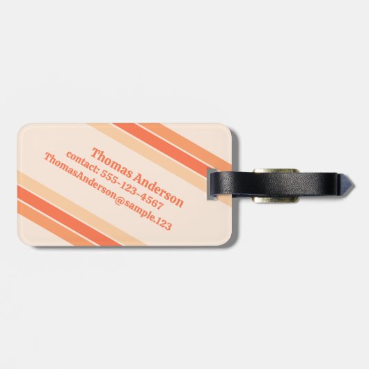 Flammen aus einer Kerze gestrichen Gepäckanhänger (Rückseite horizontal)