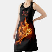 Flammen aus Hot Koch Schürze (InSitu)