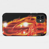 Flammen-Auto Case-Mate iPhone Hülle (Rückseite (Horizontal))