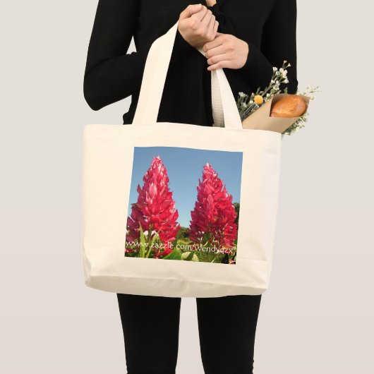 Flammen-Blumen-Tasche Jumbo Stoffbeutel (Vorderseite (Produkt))
