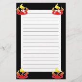 Flammen Briefpapier (Vorderseite)