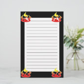 Flammen Briefpapier (Stehend Vorderseite)