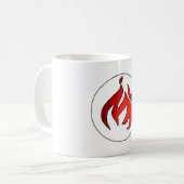 Flammen-Büschel des Feuers von der Kaffeetasse (Vorderseite Links)