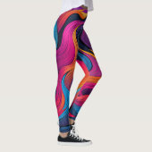 Flammen der Farbe Leggings (Rechts)