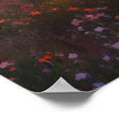 Flammen der Natur, majestätischer Sonnenuntergang Poster (Ecke)