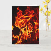 Flammen des Feuers Karte (Gelbe Blume)