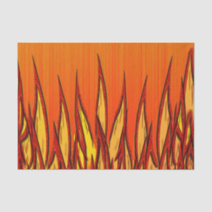 Flammen des Feuers Seidenpapier