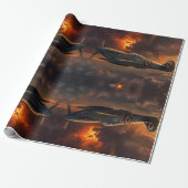 Flammen des Himmels: Aufstieg eines Spitfire Geschenkpapier (Ungerollt)