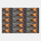Flammen des Himmels: Aufstieg eines Spitfire Geschenkpapier Set (Vorderseite)