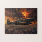 Flammen des Himmels: Aufstieg eines Spitfire Puzzle (Horizontal)
