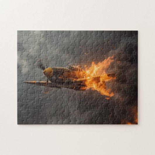Flammen des Himmels: Aufstieg eines Spitfire Puzzle (Horizontal)