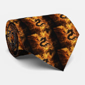 Flammen-Drache Krawatte (Gerollt)
