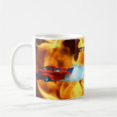 Flammen & Drag-Racing Doorslammer Race Auto Kids T Kaffeetasse (Links)
