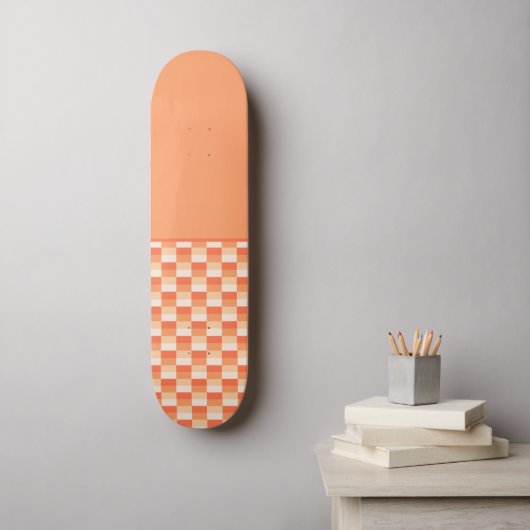 Flammen einer Kerzen- und Orangenkombination Skateboard (Wandkunst)