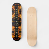 Flammen Explosion Skateboard (Vorderseite)