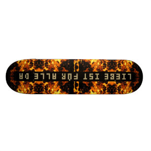 Flammen Explosion Skateboard