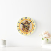 Flammen Fee Feuerwehrmann Uhr (Zuhause)