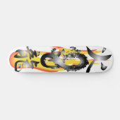 Flammen-Feuer-Drache 3D mischen Skateboards wieder (Horizontal)