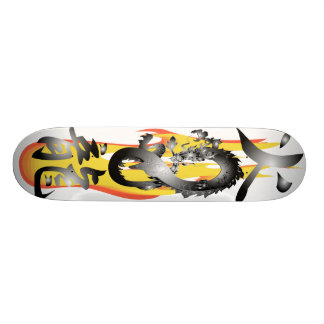 Flammen-Feuer-Drache 3D mischen Skateboards wieder